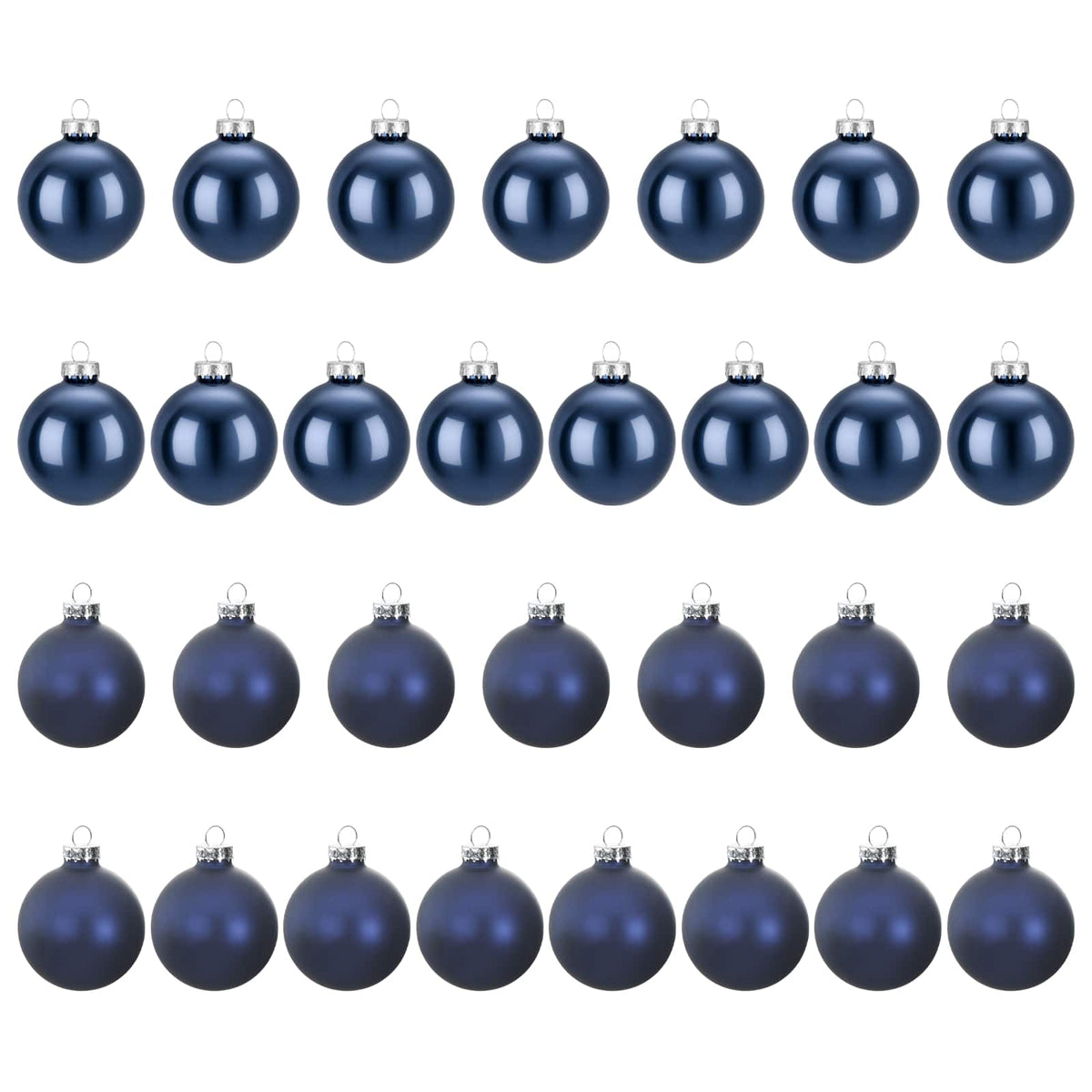 vidaXL Christmas Ball Set 30 pcs Blue 6 cm Polystyrene