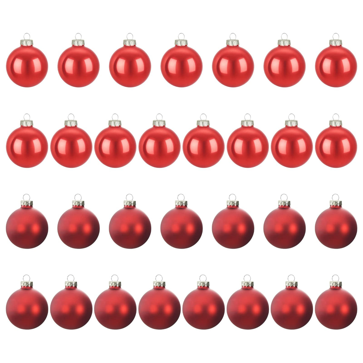 vidaXL Christmas Ball Set 30 pcs Red 6 cm Polystyrene