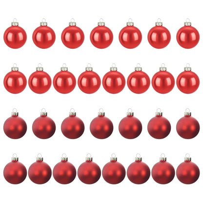 vidaXL Christmas Ball Set 30 pcs Red 6 cm Polystyrene