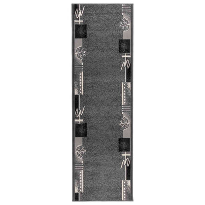 vidaXL Runner Rug FLORNES Woven Grey PP 7 mm