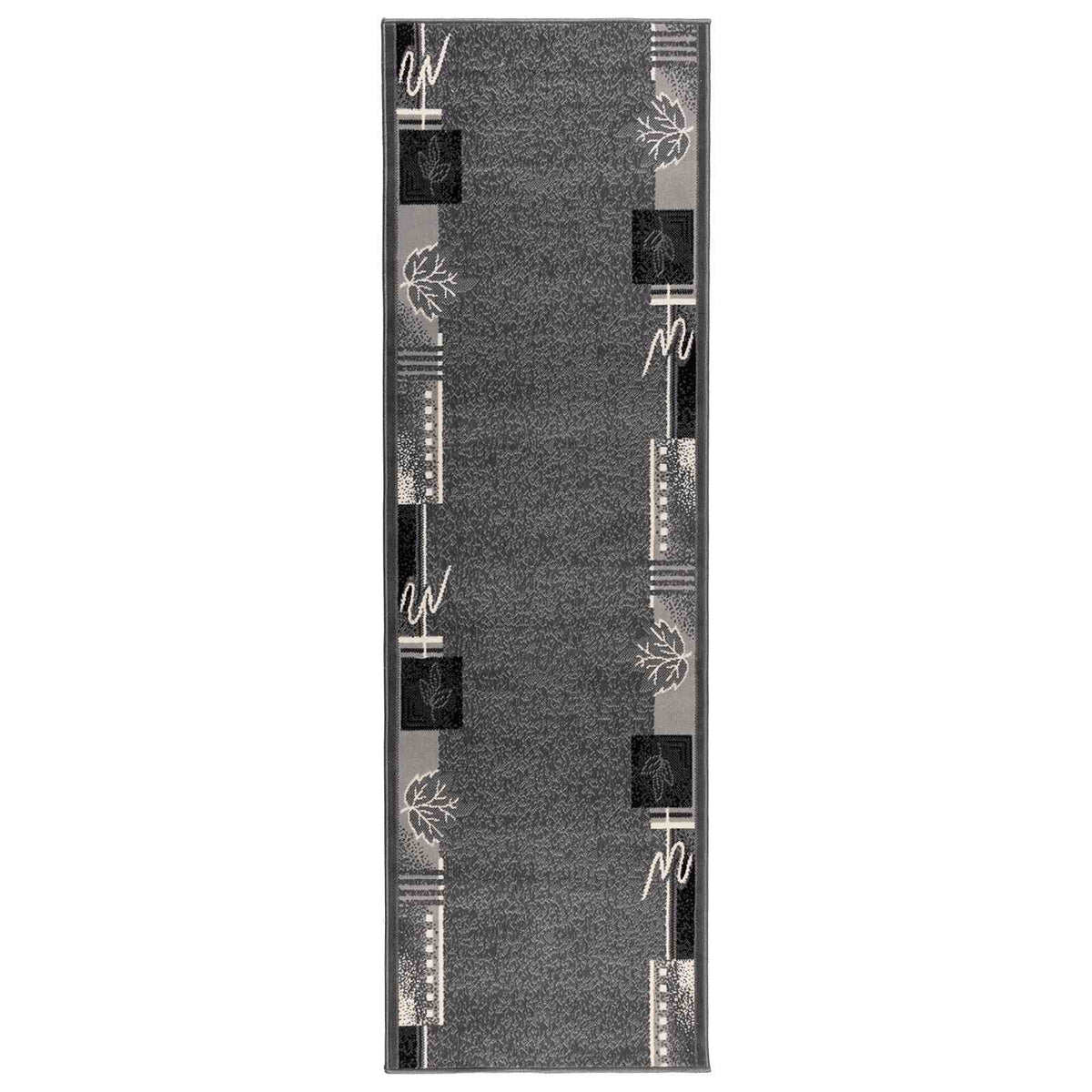 vidaXL Runner Rug FLORNES Woven Grey PP 7 mm