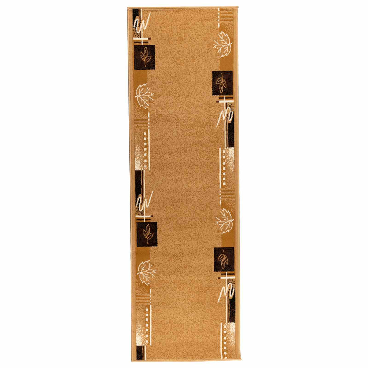 vidaXL Runner Rug FLORNES Woven Beige PP 7 mm