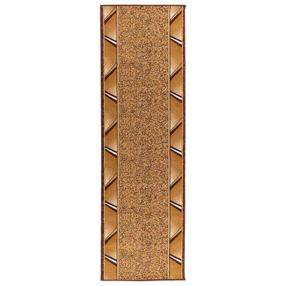 vidaXL Runner Rug FLORNES Woven Beige PP 7 mm