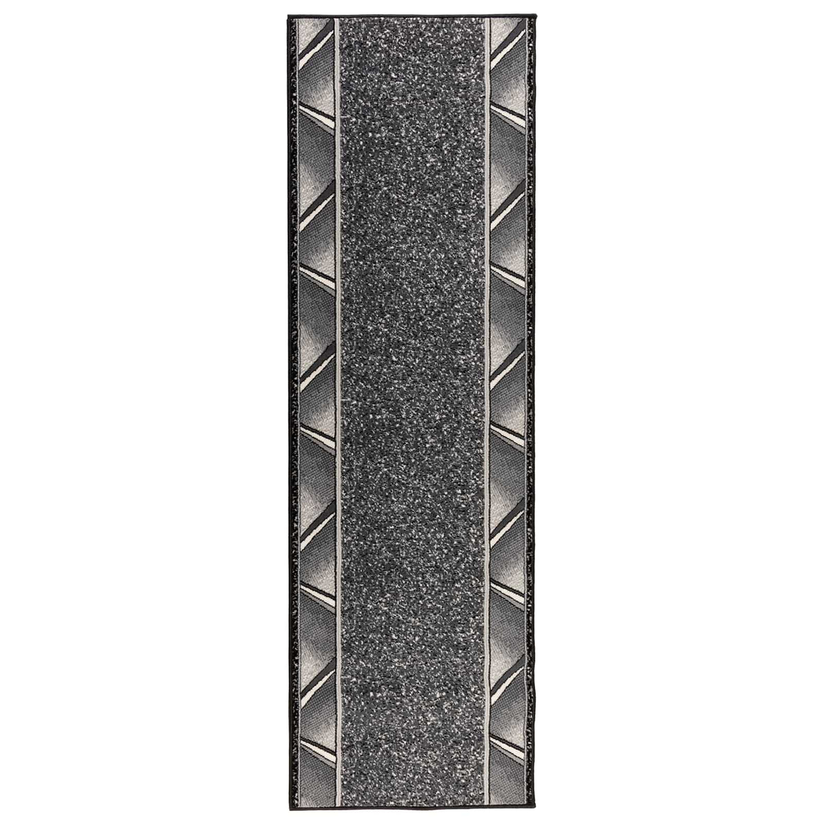 vidaXL Runner Rug FLORNES Woven Grey PP 7 mm
