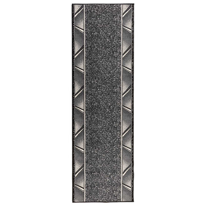 vidaXL Runner Rug FLORNES Woven Grey PP 7 mm