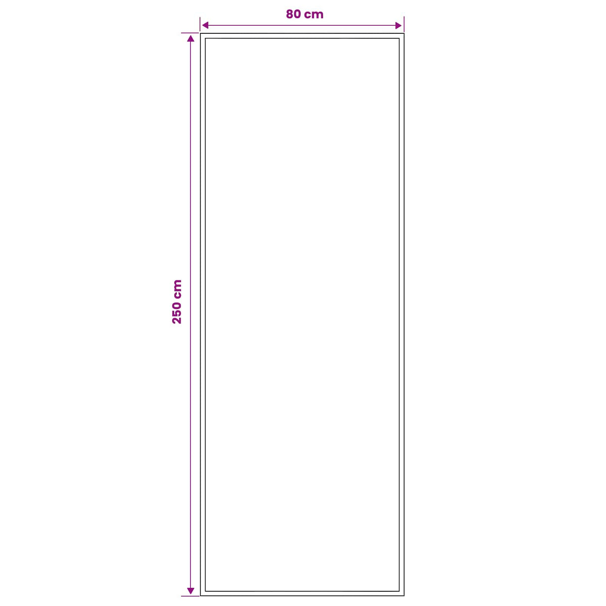 vidaXL Runner Rug FLORNES Woven Black PP 7 mm