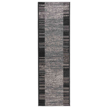 vidaXL Runner Rug FLORNES Woven Grey PP 7 mm