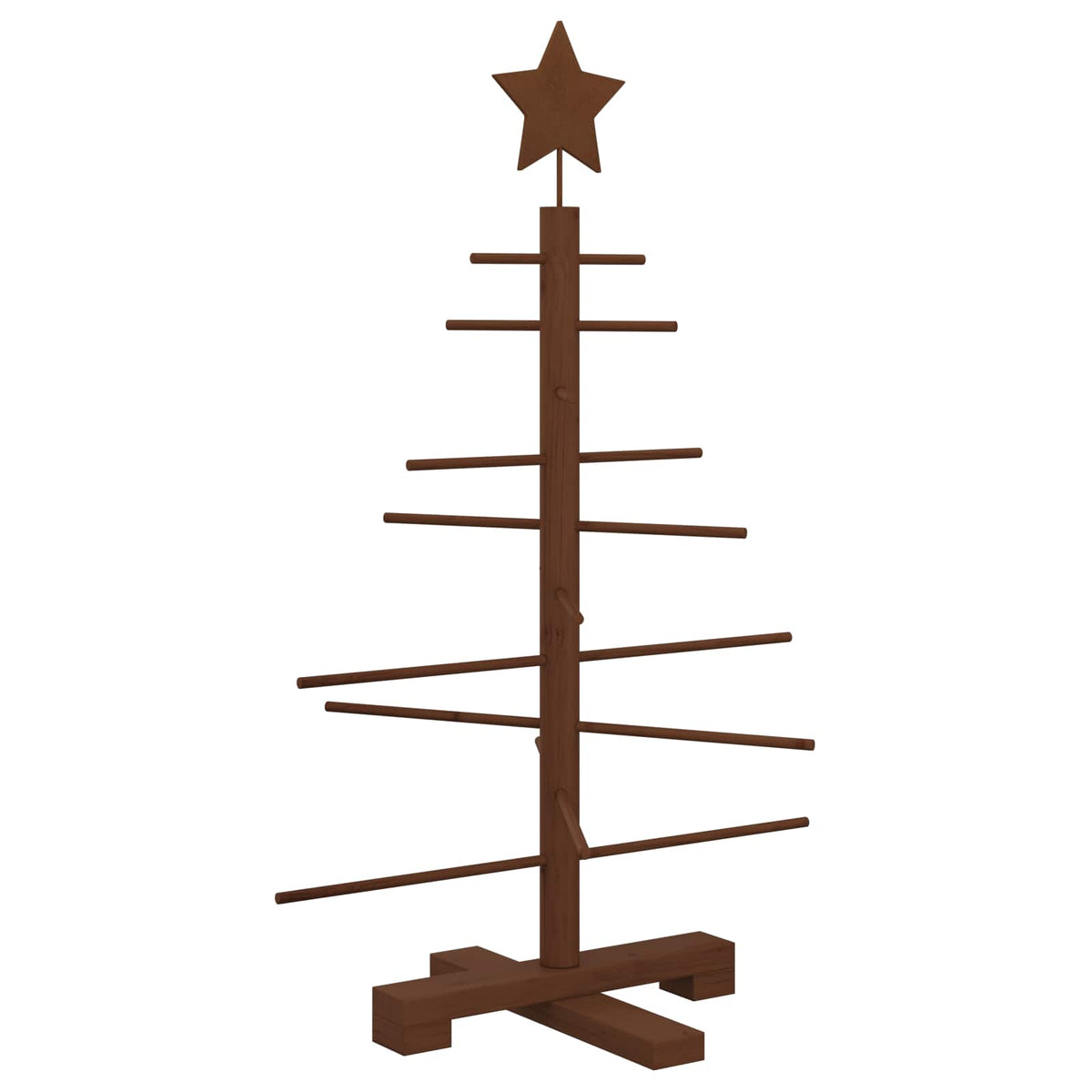 vidaXL Wooden Christmas Tree 75 cm Bamboo and Solid Pine Wood