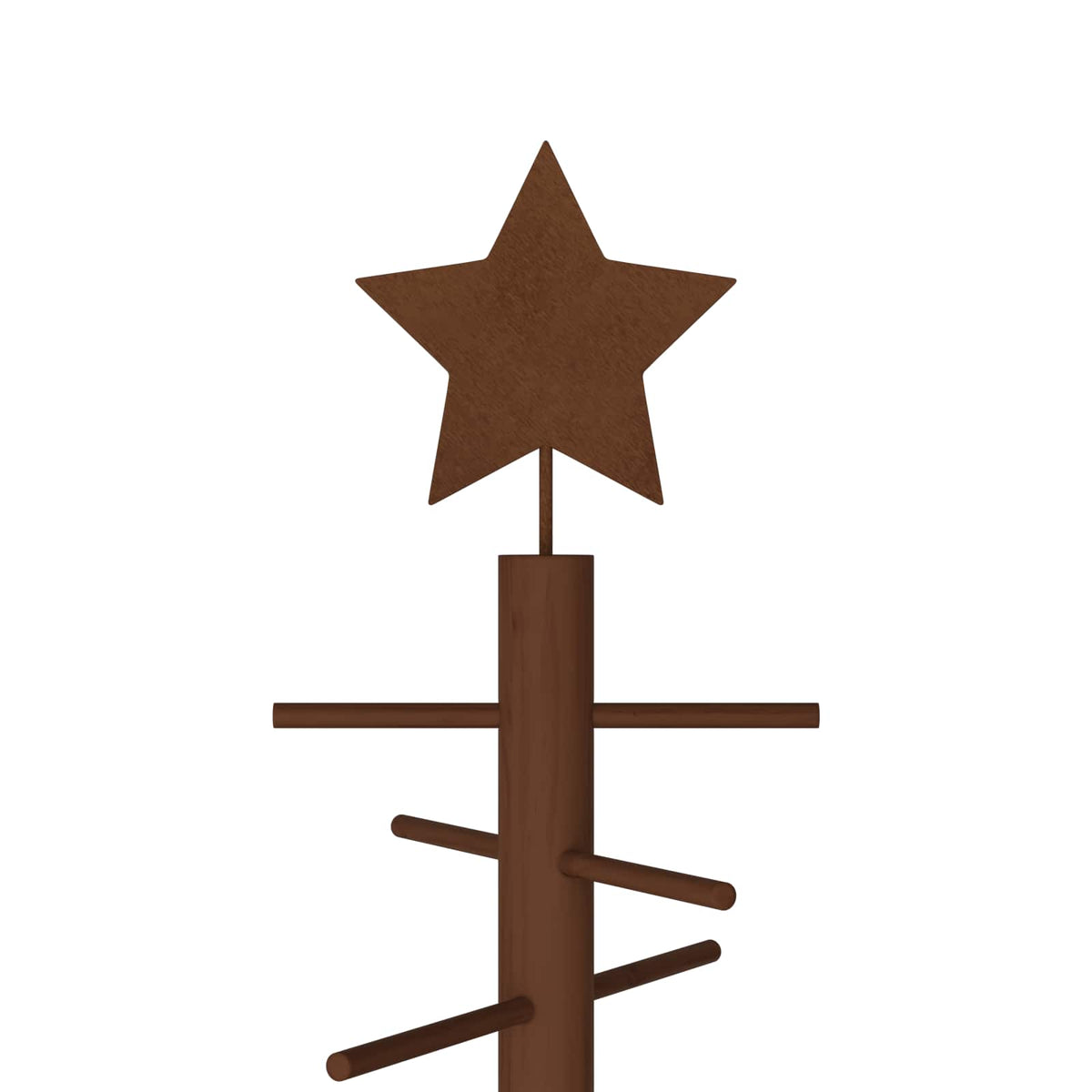 vidaXL Wooden Christmas Tree 125 cm Bamboo and Solid Pine Wood