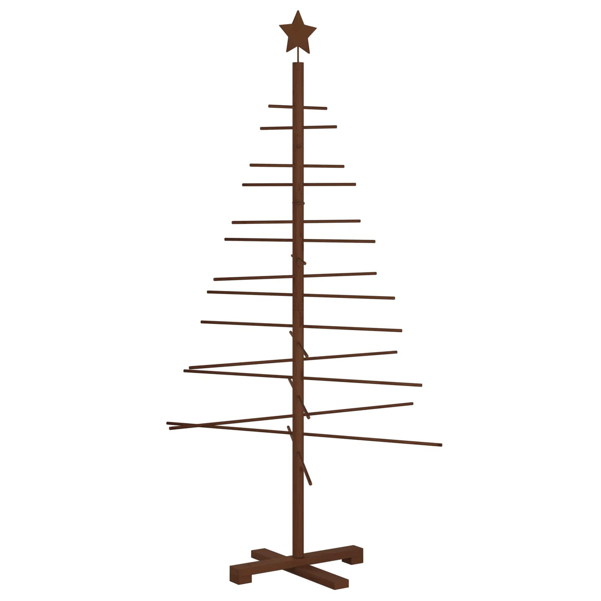 vidaXL Wooden Christmas Tree 150 cm Bamboo and Solid Pine Wood