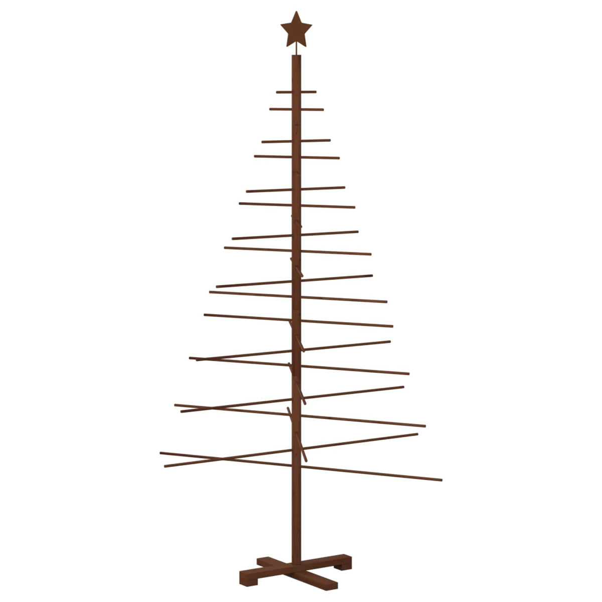vidaXL Wooden Christmas Tree 180 cm Bamboo and Solid Pine Wood
