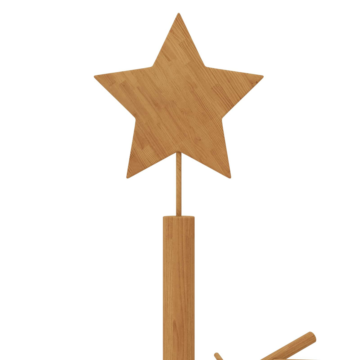 vidaXL Wooden Christmas Tree 240 cm Bamboo and Solid Pine Wood Brown