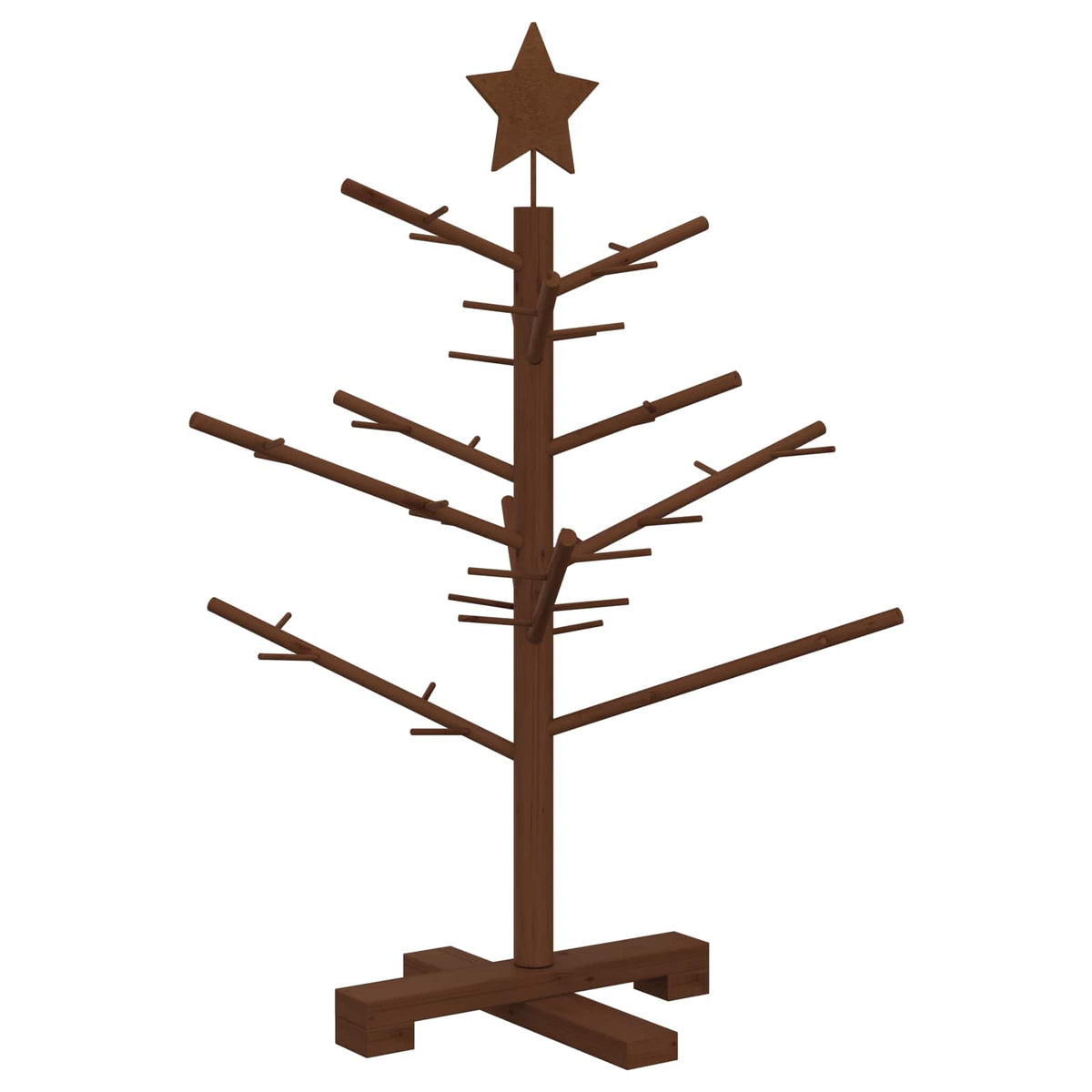 vidaXL Wooden Christmas Tree 75 cm Bamboo and Solid Pine Wood