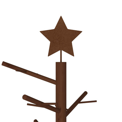 vidaXL Wooden Christmas Tree 125 cm Bamboo and Solid Pine Wood