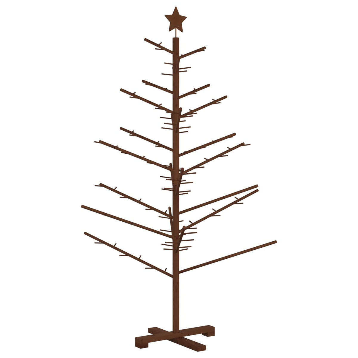 vidaXL Wooden Christmas Tree 150 cm Bamboo and Solid Pine Wood