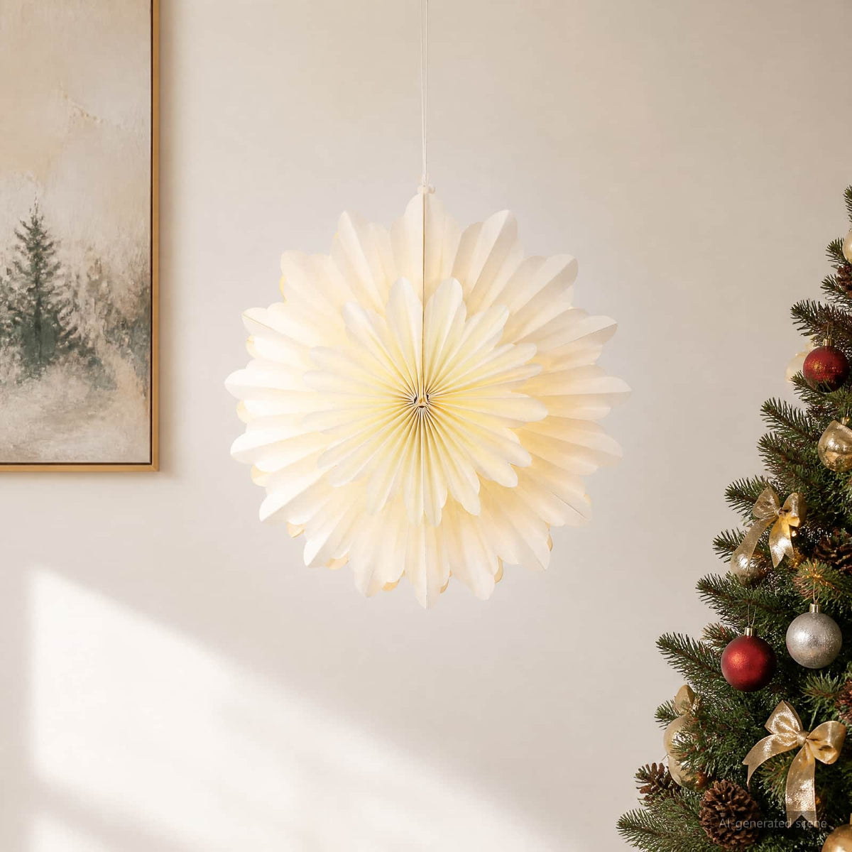 vidaXL Christmas Lighting RAAHE 10 LEDs Warm White 45 x 17 x 45 cm