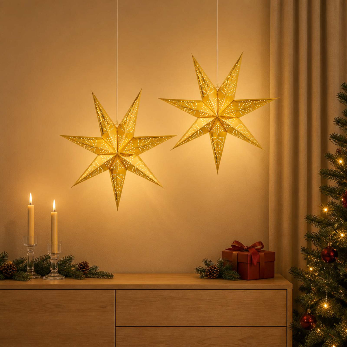 vidaXL Christmas Lighting RAAHE 2 pcs 10 LEDs Warm White