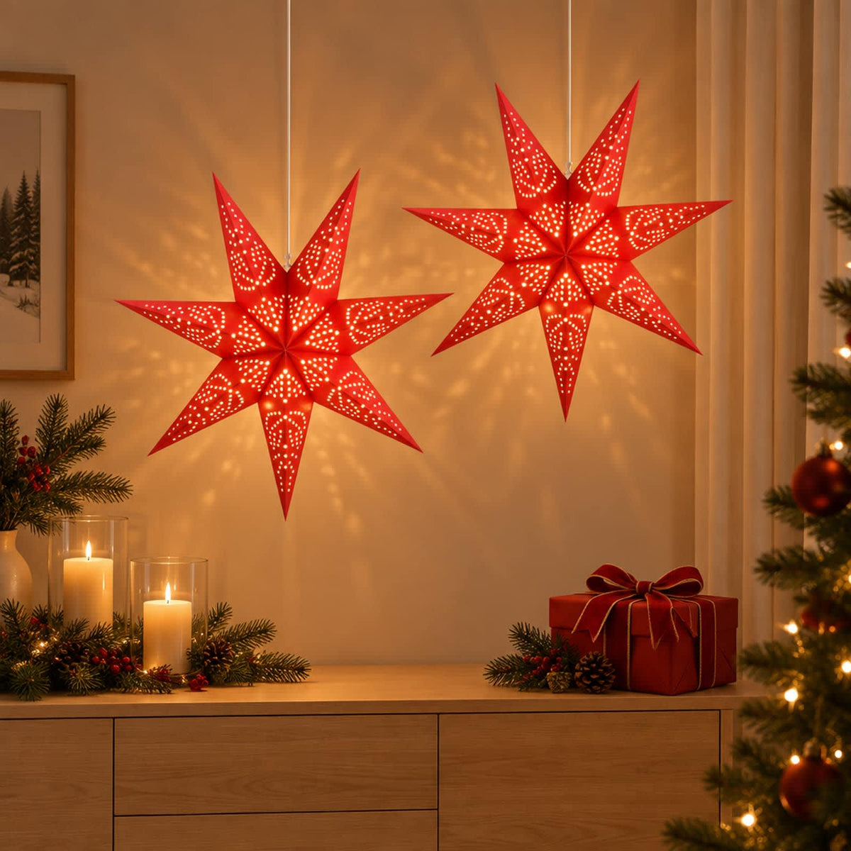 vidaXL Christmas Lighting RAAHE 2 pcs 10 LEDs Warm White