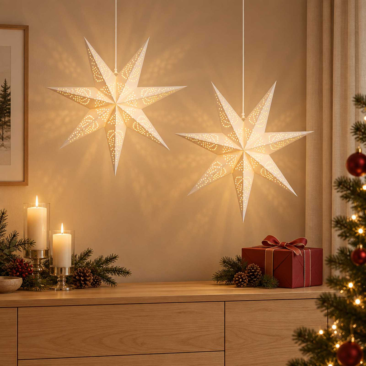 vidaXL Christmas Lighting RAAHE 2 pcs 10 LEDs Warm White