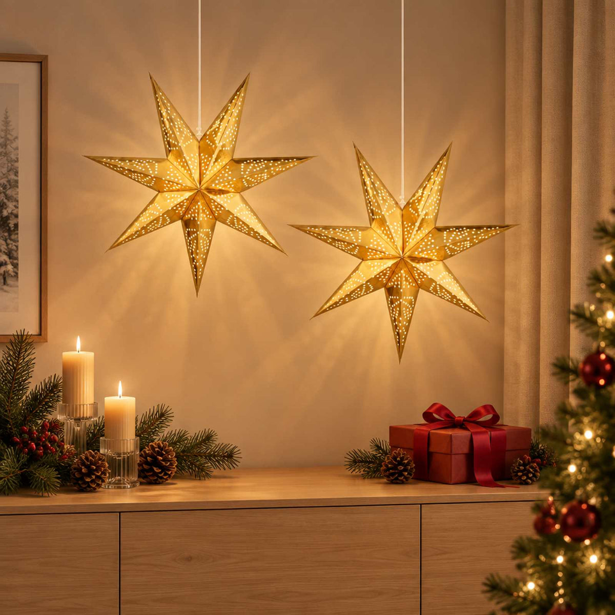 vidaXL Christmas Lighting RAAHE 2 pcs 10 LEDs Warm White