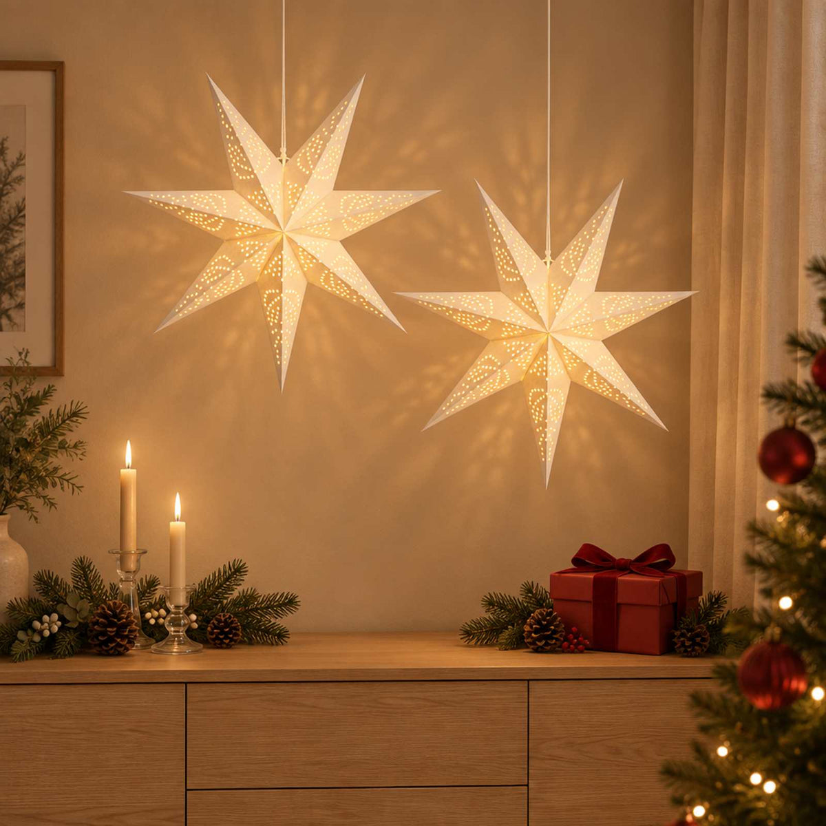 vidaXL Christmas Lighting RAAHE 2 pcs 10 LEDs Warm White