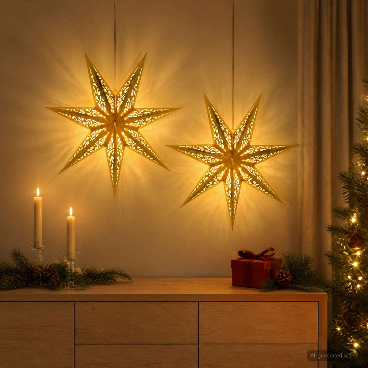 vidaXL Christmas Lighting RAAHE 2 pcs 10 LEDs Warm White