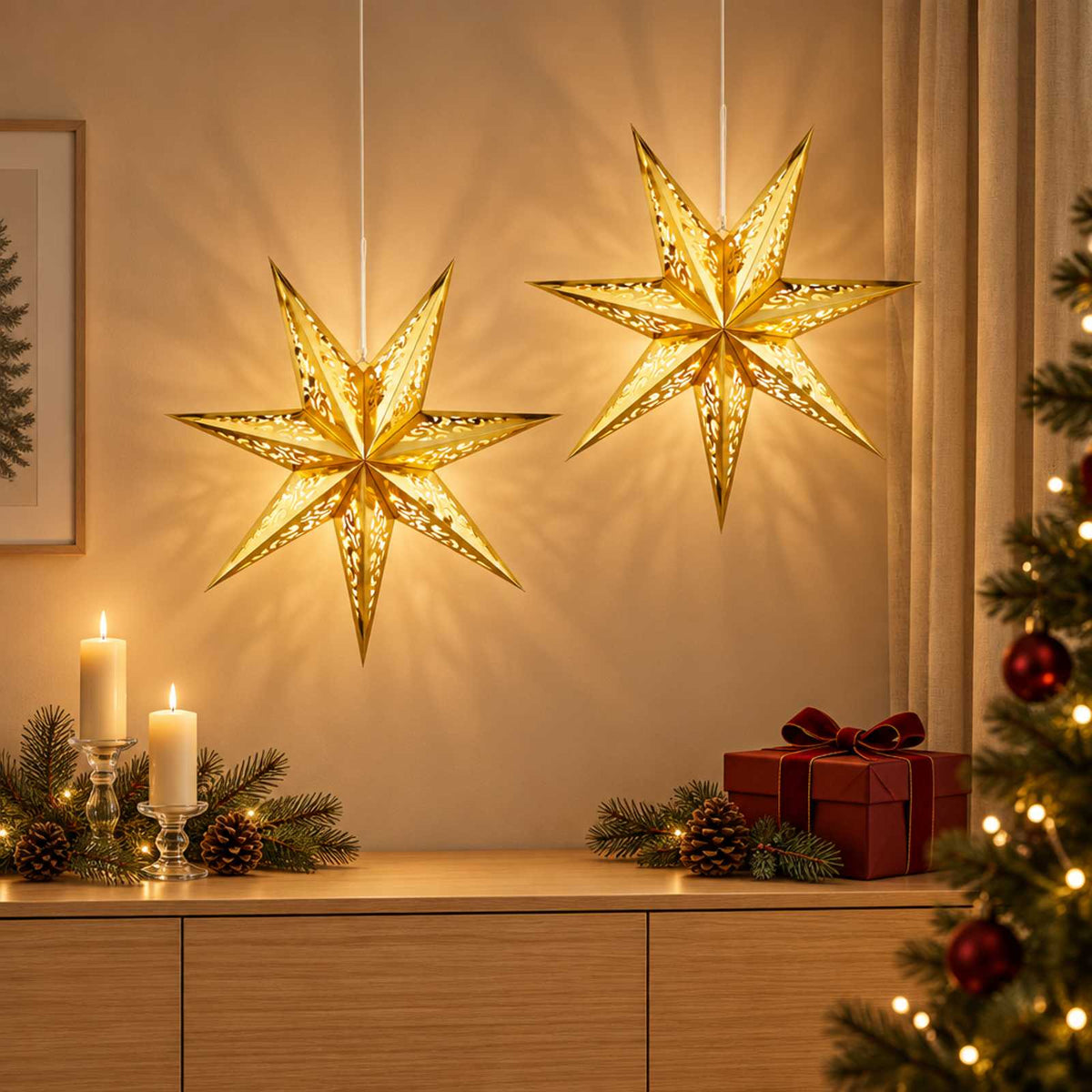 vidaXL Christmas Lighting RAAHE 2 pcs 10 LEDs Warm White
