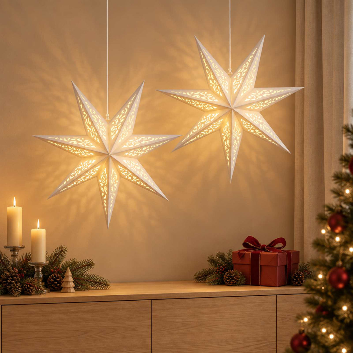vidaXL Christmas Lighting RAAHE 2 pcs 10 LEDs Warm White