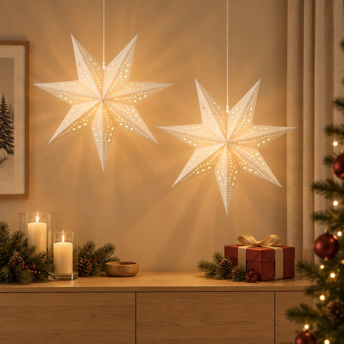 vidaXL Christmas Lighting RAAHE 2 pcs 10 LEDs Warm White
