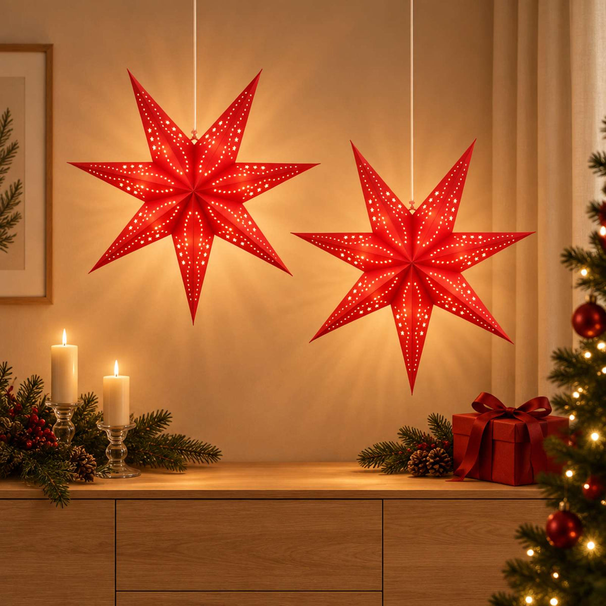 vidaXL Christmas Lighting RAAHE 2 pcs 10 LEDs Warm White