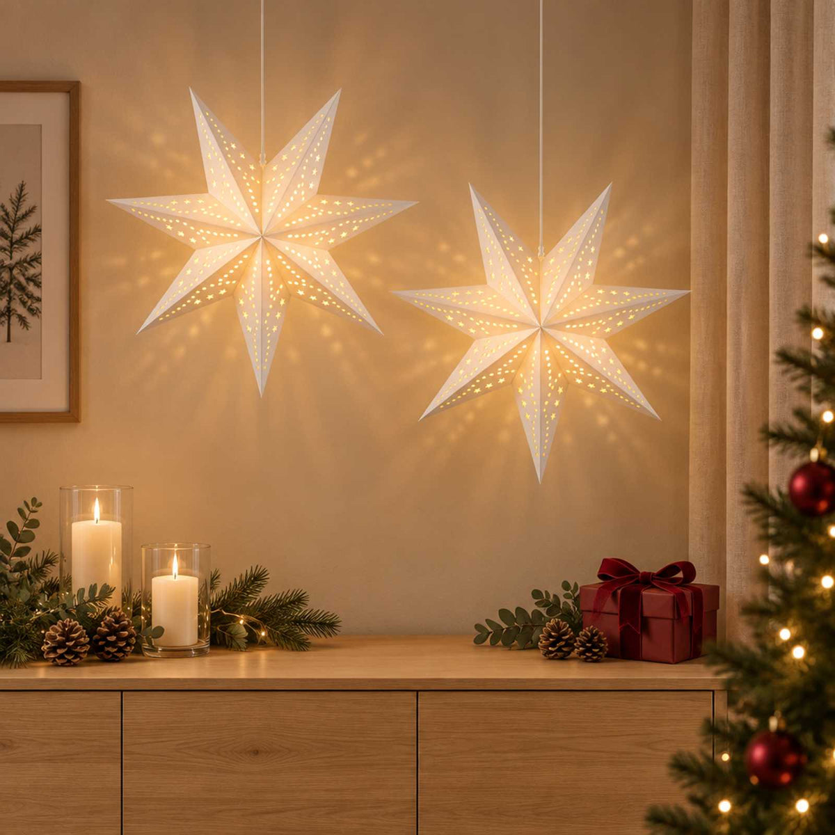 vidaXL Christmas Lighting RAAHE 2 pcs 10 LEDs Warm White
