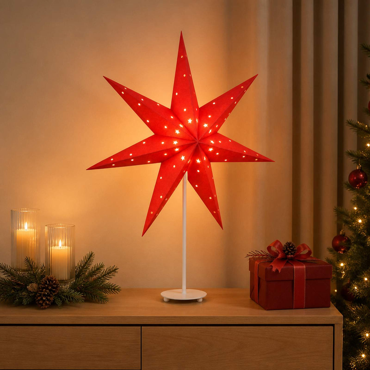 vidaXL Christmas Lighting RAAHE Warm White 35 x 15 x 55 cm