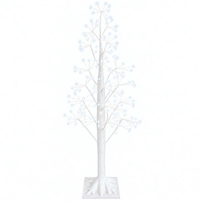 vidaXL Starburst Christmas Tree White 17 x 17 x 120 cm Plastic