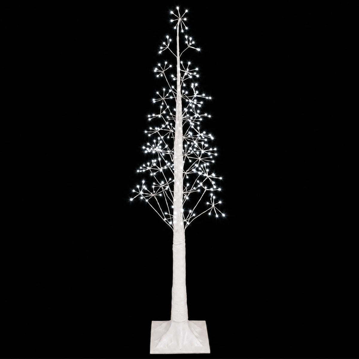 vidaXL Starburst Christmas Tree White 17 x 17 x 150 cm Plastic