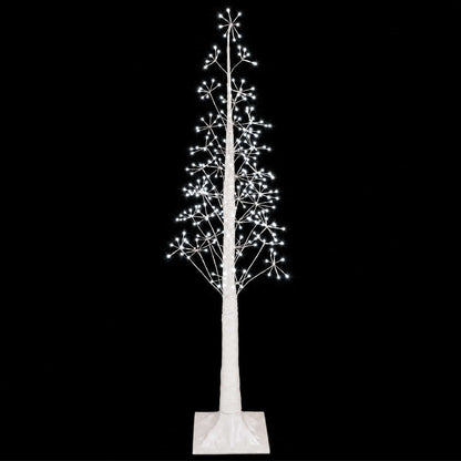 vidaXL Starburst Christmas Tree White 17 x 17 x 150 cm Plastic