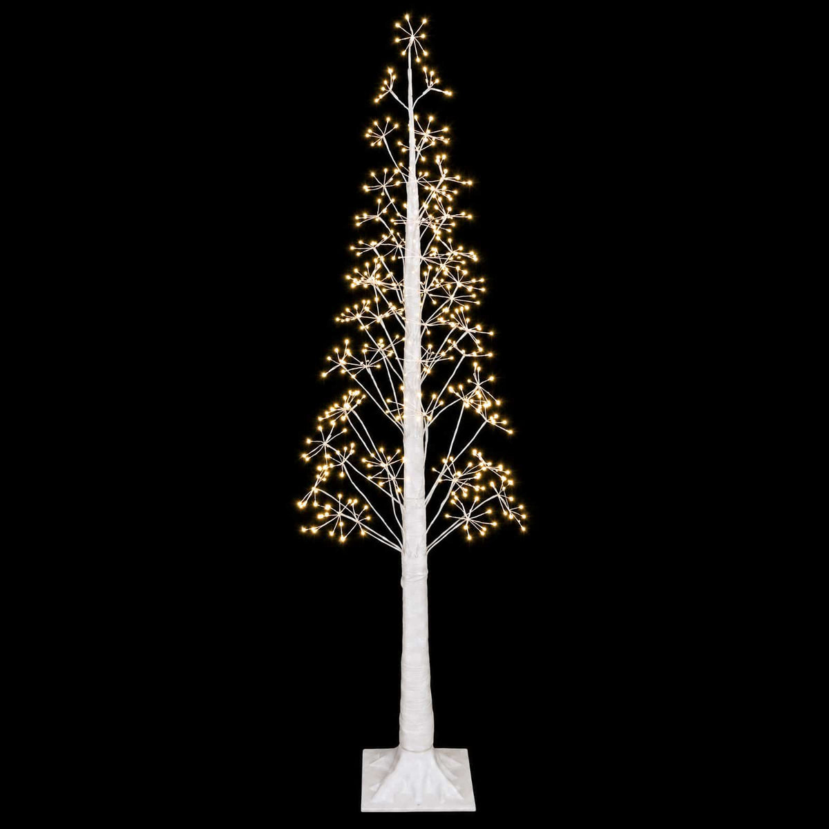 vidaXL Starburst Christmas Tree White 180 cm Plastic 432 LEDs