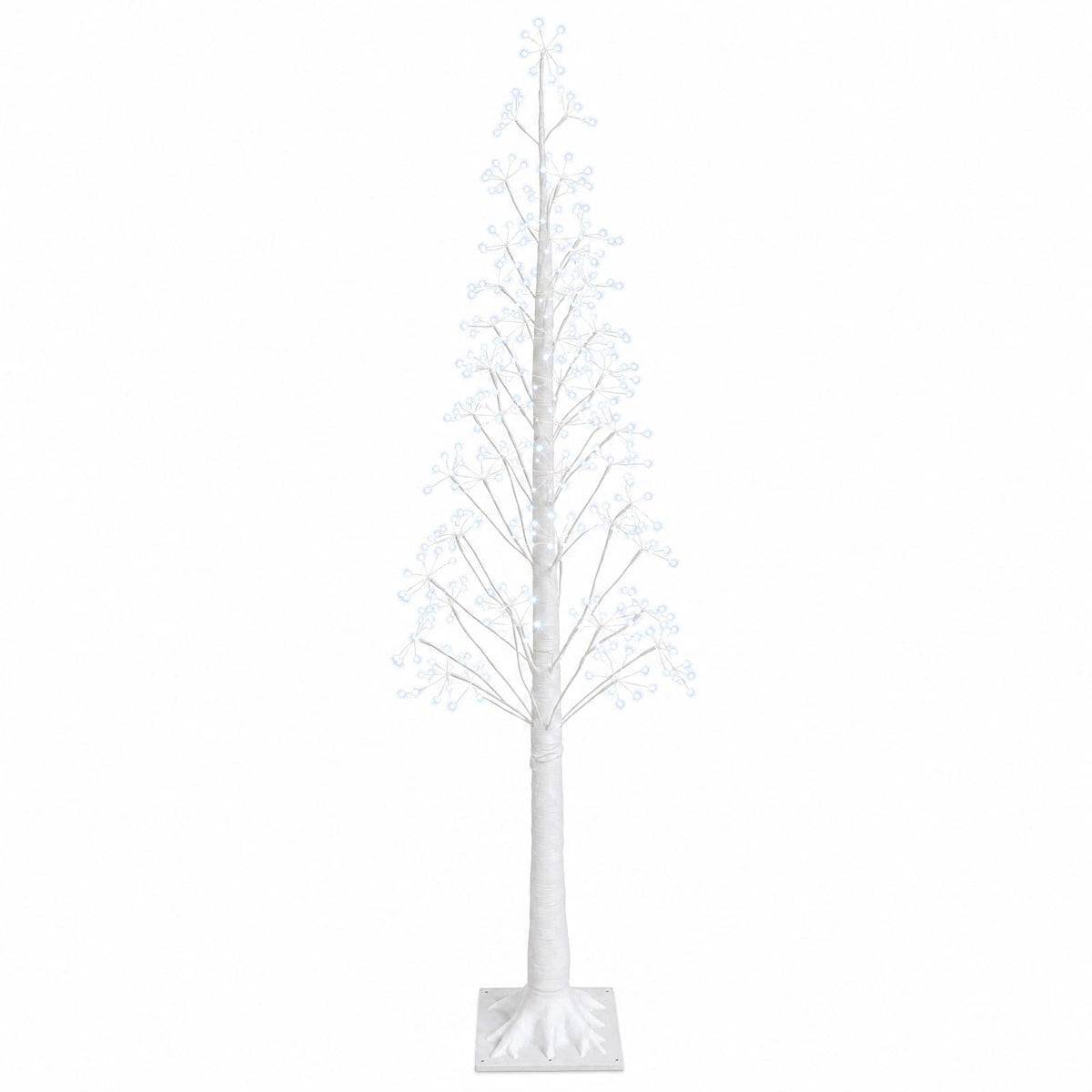 vidaXL Starburst Christmas Tree White 17 x 17 x 180 cm Plastic
