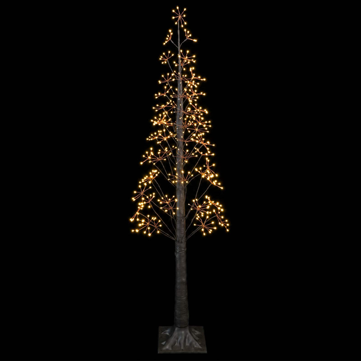 vidaXL Starburst Christmas Tree Brown 17 x 17 x 180 cm Plastic