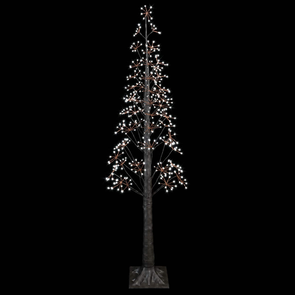vidaXL Starburst Christmas Tree Brown 17 x 17 x 180 cm Plastic