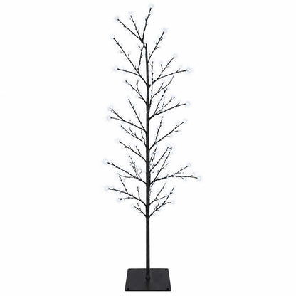 vidaXL Micro Birch Christmas Tree Black 18 x 18 x 150 cm Steel
