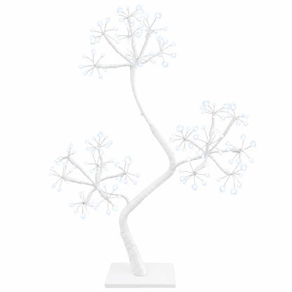 vidaXL S-Shape LED Christmas Tree 2 pcs White 18 x 18 x 45 cm Steel