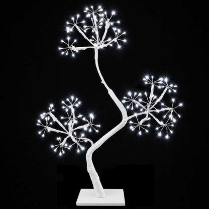 vidaXL S-Shape LED Christmas Tree 2 pcs White 18 x 18 x 45 cm Steel
