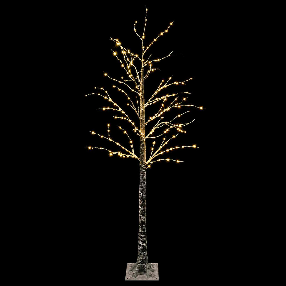 vidaXL Snow-Covered LED Christmas Tree Brown 22 x 22 x 180 cm Plastic
