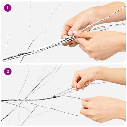 vidaXL Snow-Covered LED Christmas Tree Brown 22 x 22 x 180 cm Plastic