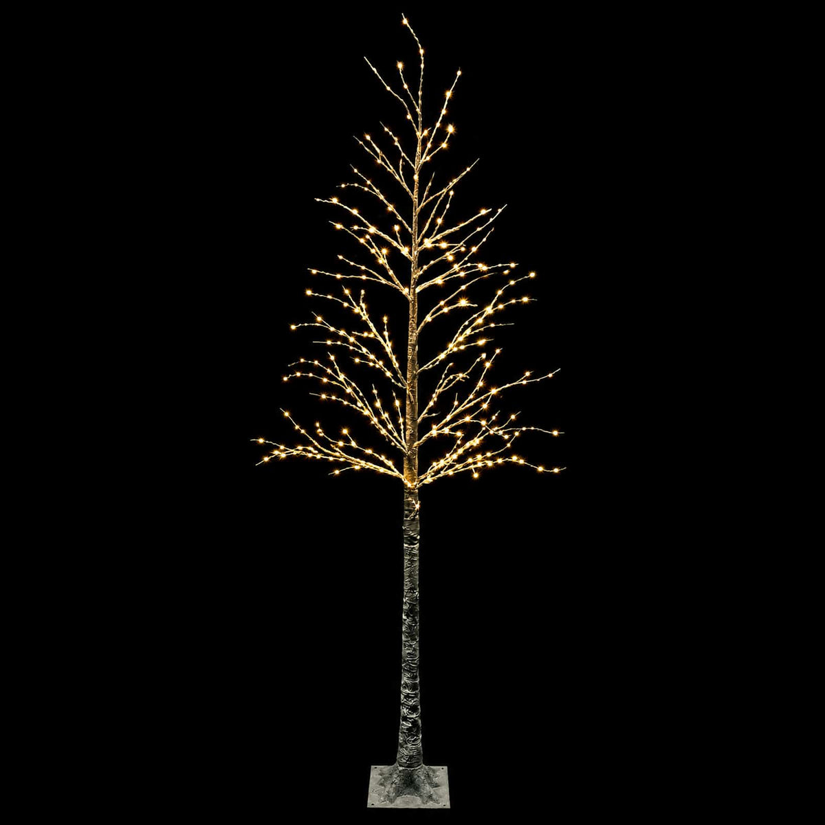 vidaXL Snow-Covered LED Christmas Tree Brown 25 x 25 x 240 cm Plastic
