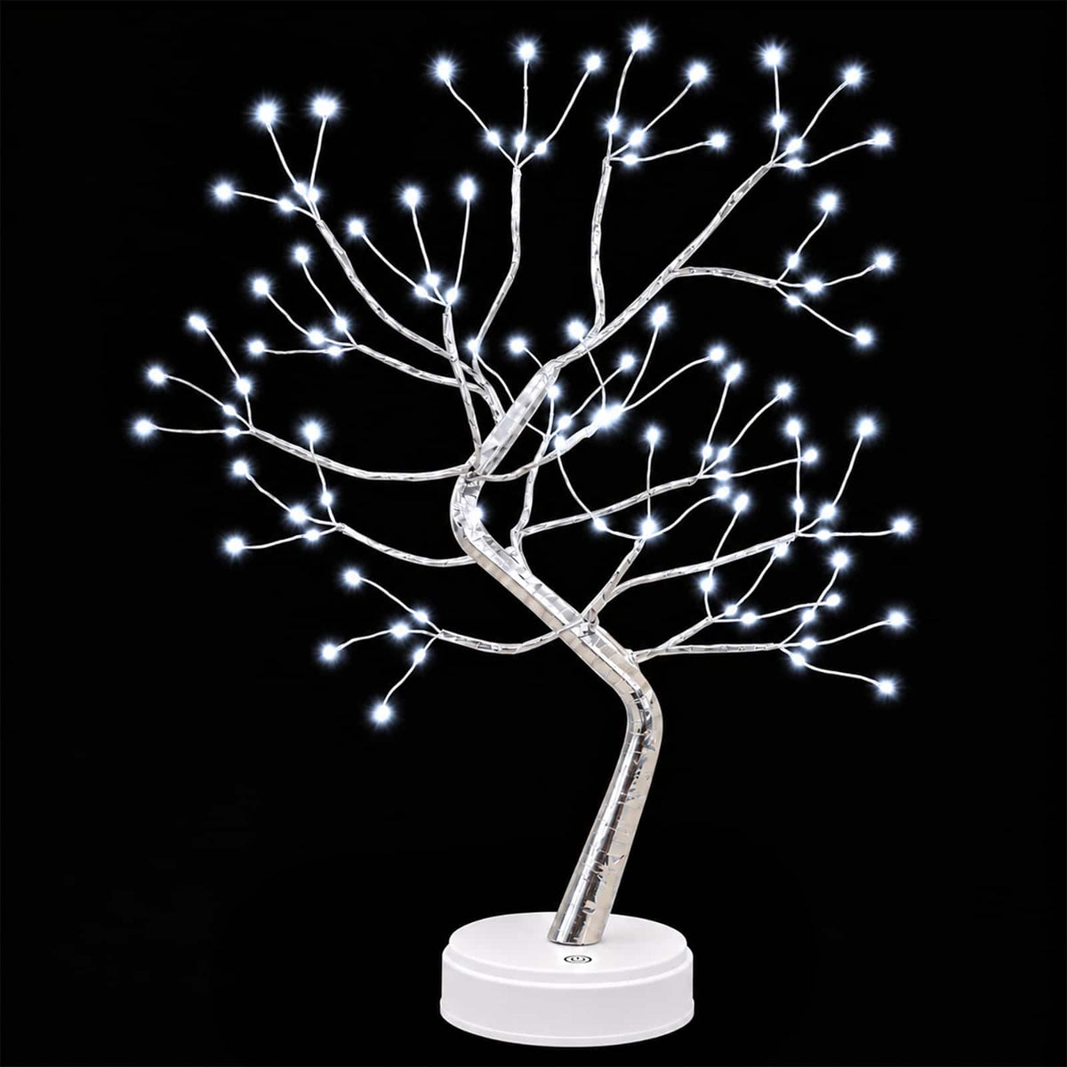 vidaXL Mini Starburst Christmas Tree 2 pcs Silver 12 x 50 cm Steel