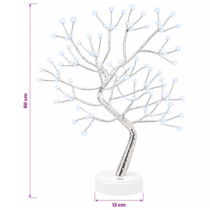 vidaXL Mini Starburst Christmas Tree 2 pcs Silver 12 x 50 cm Steel