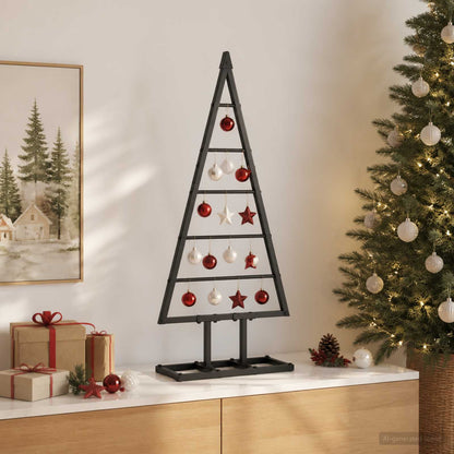 vidaXL Metal Christmas Tree KUOPIO 60 cm Metal Black