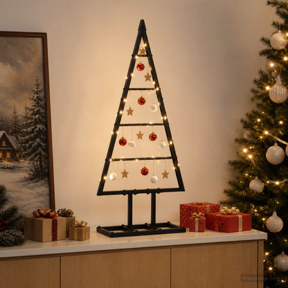 vidaXL Metal Christmas Tree KUOPIO 60 cm Metal Black
