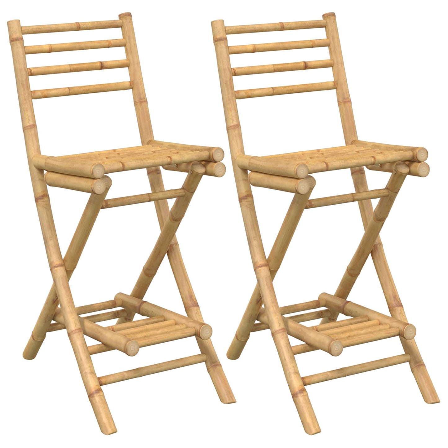 vidaXL Outdoor Bar Table and Stools 3 pcs Natural Bamboo